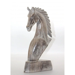 USLUCAN ALIŞVERİŞ Ahşap At Büstü 40 cm