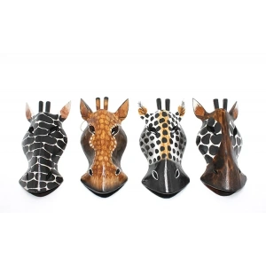 USLUCAN ALIŞVERİŞ Ahşap Duvara Asmalı 20 Cm Zebra Maske