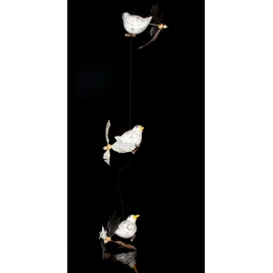 USLUCAN ALIŞVERİŞ Ahşap Hayvan Figürlü Rüzgar Çanı Model 1