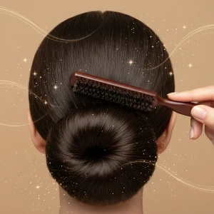 USLUCAN ALIŞVERİŞ Ahşap Saplı Topuz Tarağı