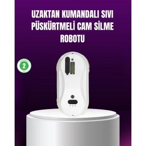USLUCAN ALIŞVERİŞ AI Akıllı Rotalı Otomatik Cam Temizleme Robotu