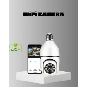 USLUCAN ALIŞVERİŞ Akıllı Duy Kamera Gece Görüşlü ve Hareket Algılama Sensörlü