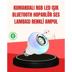 USLUCAN ALIŞVERİŞ Akıllı LED Ampul – E27 Uyumlu ve Müzik Çalarlı Tasarım