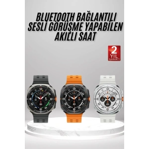 USLUCAN ALIŞVERİŞ Akıllı Saat Amoled Ekran Bluetooth Bağlantılı Sağlık Takibi GPS Uyumlu