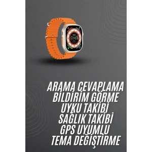 USLUCAN ALIŞVERİŞ Akıllı Saat Arama Cevaplayan Bildirim Görme Yeni Nesil Bluetooth Bağlantılı