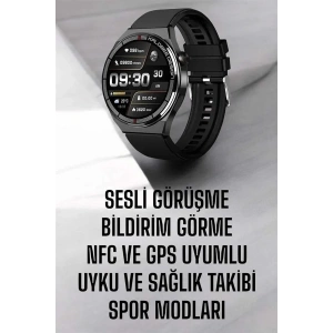 USLUCAN ALIŞVERİŞ Akıllı Saat Nabız Sensörlü Bildirim Görebilen Spor Modları GPS Takibi