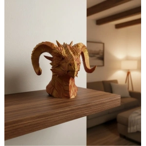 USLUCAN ALIŞVERİŞ Altın Kırmızı Ejderha Figürü