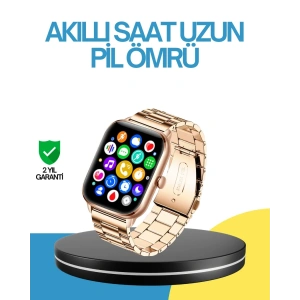 USLUCAN ALIŞVERİŞ AMOLED Ekranlı Türkçe Menülü Akıllı Saat Bluetooth Görüşmeli