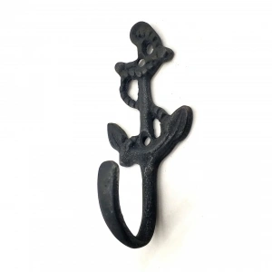 USLUCAN ALIŞVERİŞ Antika Tarz Dekoratif Pirinç Halatlı, Çapa, Denizci, Gemici  Askı - 95x42mm,  Oksit