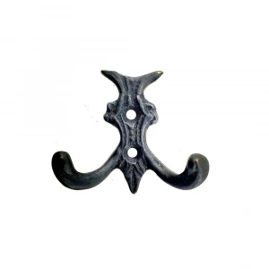 USLUCAN ALIŞVERİŞ Antika Tarz Dekoratif Pirinç Koç Çiftli Askı - 50x55mm, Oksit
