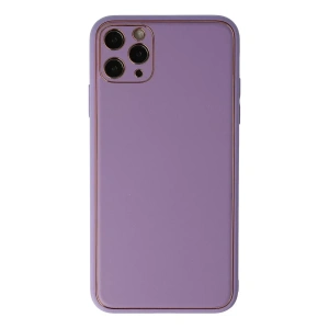 USLUCAN ALIŞVERİŞ Apple iPhone 11 Pro Max Kılıf Coco Deri Silikon Kapak - Lila