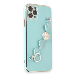 USLUCAN ALIŞVERİŞ Apple iPhone 11 Pro Max Kılıf Esila Silikon - Su Yeşili