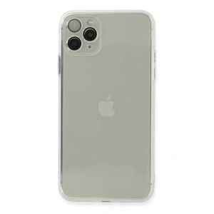 USLUCAN ALIŞVERİŞ Apple iPhone 11 Pro Max Kılıf Fly Lens Silikon - Şeffaf