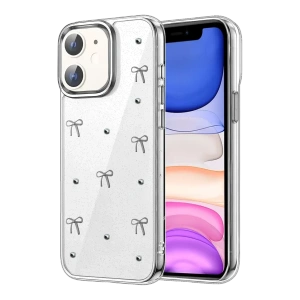 USLUCAN ALIŞVERİŞ Apple iPhone 12 Fiyonk Desenli Kapak - Desen 5