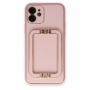 USLUCAN ALIŞVERİŞ Apple iPhone 12 Kılıf Coco Elit Kapak - Pembe