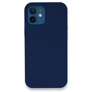 USLUCAN ALIŞVERİŞ Apple iPhone 12 Kılıf Lansman Legant Silikon - Lacivert
