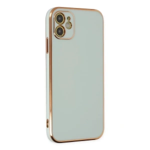 USLUCAN ALIŞVERİŞ Apple iPhone 12 Kılıf Volet Silikon - Açık Yeşil