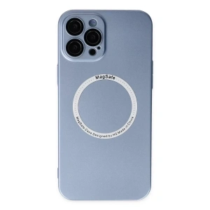 USLUCAN ALIŞVERİŞ Apple iPhone 12 Pro Kılıf Jack Magneticsafe Lens Silikon - Sierra Blue