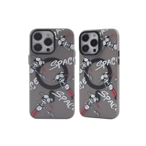 USLUCAN ALIŞVERİŞ Apple iPhone 12 Pro Max Kılıf Apollo Magneticsafe Desenli Kapak - Apollo Siyah - 3