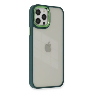 USLUCAN ALIŞVERİŞ Apple iPhone 12 Pro Max Kılıf Dora Kapak - Haki Yeşil