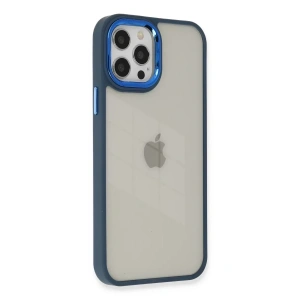 USLUCAN ALIŞVERİŞ Apple iPhone 12 Pro Max Kılıf Dora Kapak - Mavi