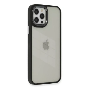 USLUCAN ALIŞVERİŞ Apple iPhone 12 Pro Max Kılıf Dora Kapak - Siyah