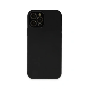 USLUCAN ALIŞVERİŞ Apple iPhone 12 Pro Max Kılıf Lansman Glass Kapak - Siyah
