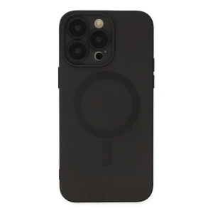USLUCAN ALIŞVERİŞ Apple iPhone 13 Pro Kılıf Moshi Lens Magneticsafe Silikon - Siyah