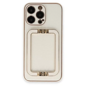 USLUCAN ALIŞVERİŞ Apple iPhone 13 Pro Max Kılıf Coco Elit Kapak - Beyaz