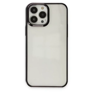 USLUCAN ALIŞVERİŞ Apple iPhone 13 Pro Max Kılıf Element Silikon - Siyah