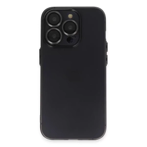 USLUCAN ALIŞVERİŞ Apple iPhone 13 Pro Max Kılıf Luko Lens Silikon - Siyah