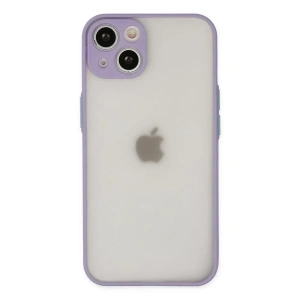 USLUCAN ALIŞVERİŞ Apple iPhone 14 Kılıf Montreal Silikon Kapak - Mor