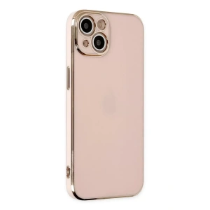 USLUCAN ALIŞVERİŞ Apple iPhone 14 Kılıf Volet Silikon - Pembe