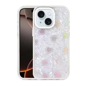 USLUCAN ALIŞVERİŞ Apple iPhone 14 Lumi Desenli Kapak - Beyaz