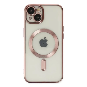 USLUCAN ALIŞVERİŞ Apple iPhone 14 Plus Kılıf Kross Magneticsafe Kapak - Rose