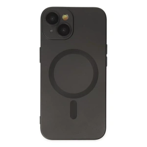 USLUCAN ALIŞVERİŞ Apple iPhone 14 Plus Kılıf Moshi Lens Magneticsafe Silikon - Siyah