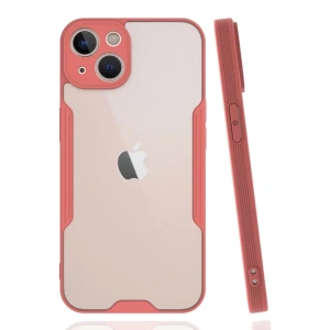 USLUCAN ALIŞVERİŞ Apple iPhone 14 Plus Kılıf Platin Silikon - Pembe