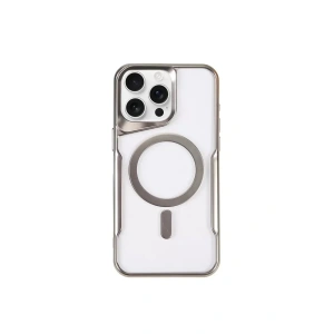 USLUCAN ALIŞVERİŞ Apple iPhone 14 Pro Kılıf Boyi Magsafe Silikon Kapak - Gümüş