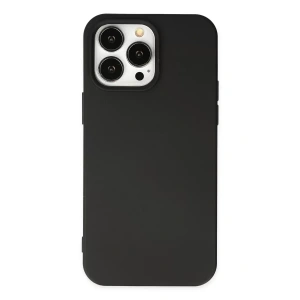 USLUCAN ALIŞVERİŞ Apple iPhone 14 Pro Kılıf Nano içi Kadife Silikon - Siyah