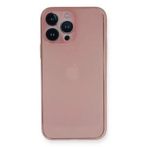 USLUCAN ALIŞVERİŞ Apple iPhone 14 Pro Kılıf PP Ultra İnce Kapak - Pembe