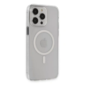 USLUCAN ALIŞVERİŞ Apple iPhone 14 Pro Max Kılıf Tron Şeffaf Magsafe Kapak - Şeffaf