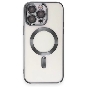 USLUCAN ALIŞVERİŞ Apple iPhone 15 Pro Kılıf Kross Magneticsafe Kapak - Titan Gri