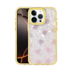 USLUCAN ALIŞVERİŞ Apple iPhone 15 Pro Lumi Desenli Kapak - Sarı