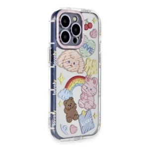 USLUCAN ALIŞVERİŞ Apple iPhone 15 Pro Max Kılıf Reflexion Desenli Kapak - Desen 4