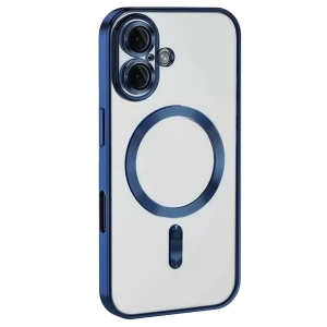 USLUCAN ALIŞVERİŞ Apple iPhone 16 Kılıf Kross Magneticsafe Kapak - Lacivert