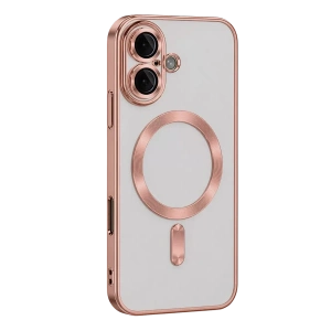 USLUCAN ALIŞVERİŞ Apple iPhone 16 Kılıf Kross Magneticsafe Kapak - Rose