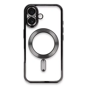 USLUCAN ALIŞVERİŞ Apple iPhone 16 Kılıf Kross Magneticsafe Kapak - Siyah