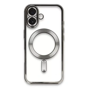 USLUCAN ALIŞVERİŞ Apple iPhone 16 Kılıf Kross Magneticsafe Kapak - Titan Gri