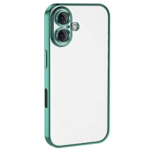 USLUCAN ALIŞVERİŞ Apple iPhone 16 Kılıf Lensli Silikon - Turkuaz