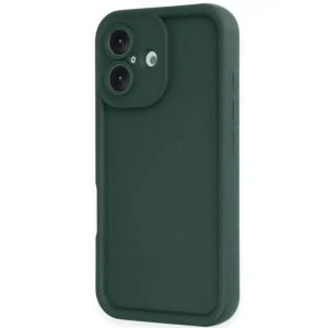 USLUCAN ALIŞVERİŞ Apple iPhone 16 Kılıf Viera Silikon - Koyu Yeşil